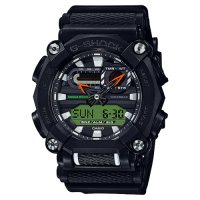CASIO 卡西歐 G-SHOCK 潮流工業風雙顯計時手錶 送禮推薦-黑 GA-900E-1A3