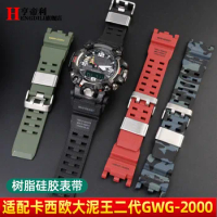 For Casio G-SHOCK GWG-2000 Rubber watch strap Stainless Steel Buckle GWG-2040 watchband Resin silicone men's Waterproof Bracelet