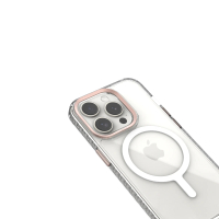 【PureGear普格爾】iPhone 15系列Slim Shell Plus 冰鑽防摔減壓保護殼(玫瑰金/Magsafe)