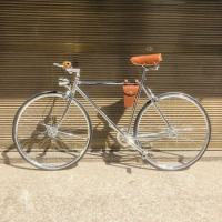 Vintage Bike Single Speed Bicycle With Steel Frame 700C Wheelset Flip-flop Hub Retro Light Bell
