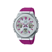 CASIO 卡西歐 BABY-G 優雅太陽能手錶-桃紫_MSG-S600-4A_40.2mm
