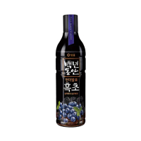 即期品【韓味不二】韓國玄米黑醋 900ml x1瓶 口味任選(藍莓&黑莓/山葡萄&覆盆子2025.7.8)