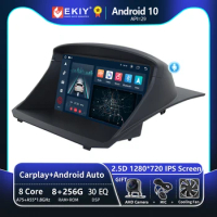 EKIY T8 Car Multimidia For Ford Fiesta 2009 2010 2013 2014 Android Radio Intelligent Systems Video Player Carplay Navigation GPS