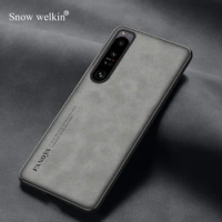 For Xperia 1 10 5 V IV Luxury Sheepskin Leather Shockproof Silicone Case For Sony Xperia 1 10 5 V IV Phone Case Cover Coque