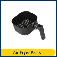 Air Fryer Basket For Philips HD9200 HD9252 Air Fryer Baking Basket Fryer Handle Grill Parts