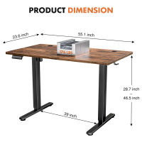 [Black Friday]Sweet Furniture Electric Height Adjustable Standing Desk Modern Adjust Table Sit To St