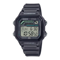 【CASIO 卡西歐】數位男錶 多功能計時器 定時器 LED照明 防水100米 WS-1600H(WS-1600H-8A)