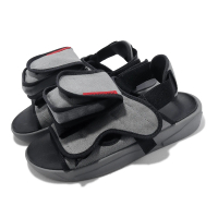 【NIKE 耐吉】涼拖鞋 Jordan LS Slide 男鞋 灰 紅 可拆 小口袋 喬丹(CZ0791-001)