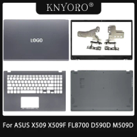 NEW Laptop Case For ASUS X509 X509F FL8700 D590D M509D Y5100 Y5200F LCD Back Cover Front Bezel Upper Case Bottom Cover Hinges