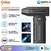 Olike PF10 Air Duster Blower Mini Turbo Jet Fan Kipas Angin Turbine 6000mAh 80000RPM 6-Mode Speed