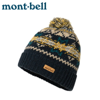 【Mont-Bell 日本 JACQUARD KNIT CAP 保暖帽《藍綠》】1118584/登山/針織帽/毛帽