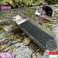 Keset kaki jumbo besar 50 cm x 100 cm saringan tambang emas karpet dulang polos modern bulu salur te