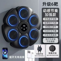 跨境成人智慧懸掛拳擊機兒童訓練器 家用拳擊牆靶拳擊靶藍芽音樂