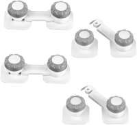 Childproof Fridge Lock for Kids(4 Pack)Cabinet Child Safety French Door Refrigerator Freezer Latch f