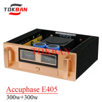 Tokban 300w*2 Replica Accuphase E405 Class AB Power Amplifier Balanced XLR High Power Vu Meter Hi-END Amp HIFI Amplifier Audio