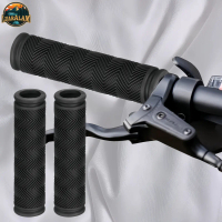 {Leooel}1 Pasang Hand Grip Sepeda Sepeda Lipat Fixie MTB BMX Minivelo DLL Hitam