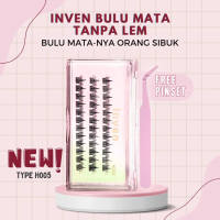 《TANPA LEM》H005 Bulu Mata Palsu Tanpa Lem Premium Mega Volume Look kode : H005 FREE PINSET / Tweezer