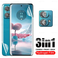3in1 Camera Glass Front Back Hydrogel Film For Motorola Edge 40 Neo 5G Lens Screen Protector Edge40 Pro Edge40Neo 40Neo 5G 2023