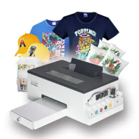 DTF Inkjet Printer A4 Size Start Kit DTF Printer Full Set Machine Heat Transfer L805 L1800 DTF Printer with Materials