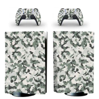 Camo Color PS5 Standard Disc Skin Sticker Decal Cover for PlayStation 5 Console &amp; Controller PS5 Disk Skins