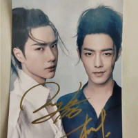 The Untamed Wang Yibo Sean Xiao Xiaozhan Hand Autograph, Signed Photo, Get OneFree, BuyFive