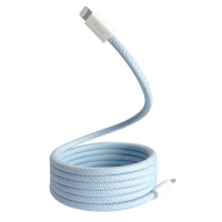 【Apone】MagMag魔吸USB-C to Lightning 充電傳輸磁吸線-1.2M薄荷藍(APC-CLMAG12BU)