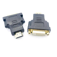 HDMI to DVI Converter DVI 24+1 Female to HDMI Male Adapter Gold Plated 1080P DC1A for HDTV LCD DVI-I Extender HDMI Cable Adapter