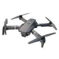 Drone Pemula Baru E88 dengan Kamera Single 4K HD Desain Lipat Kontrol Jarak Jauh Hitam