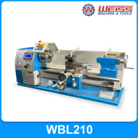 WEISS WBL210 metal lathe benchtop lathe tools 750W BLDC motor variable speed 2500rpm for turning tool with machine center