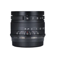 7Artisans 35mm F1.4 APS-C Manual Focus Camera Lens Large Apertures for E/Z/FX/EOS-M/M43-Mount Camera M1 M2 M3 M5 M6 M6II M10