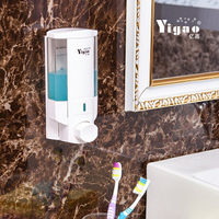 億高 YG-1081/1082/單頭透明皂液器壁掛洗手液盒酒店雙頭皂液盒