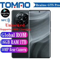 Realme GT5 GT 5 pro 5G Cell Phone 6.78" 144Hz Snapdragon 8 Gen 3 Octa Core 50MP Main Camera 50W wireless charging 5400mAh 100W