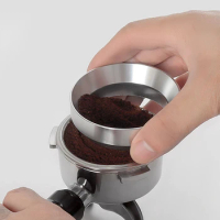 51/53/58mm Coffee Catcher Ring Anti-fly Powder Ring Grinder Catcher Ring Coffee Handle Cloth Powder Dosing Ring Coffee Tools