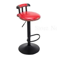 American wrought iron bar chair retro bar chair lift home high stool bar high stool continental rotating bar stool
