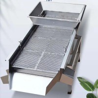100*40cm Small Stainless Steel Screening Machine Electric Linear Vibrating Screen Plastic Particle Vibrating Screening Machine