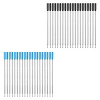 20pcs\set L:4.5 In Ballpoint Pen Refills for Cross Pens Medium Point blue Black Ink
