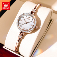 Y8 · jam tangan olevs untuk wanita 2023 baru asli kalis air elegan a korea berlian bezel fesyen import kuarza wanita bercahaya watch4/8