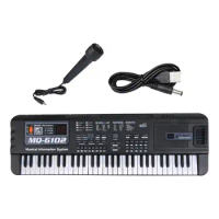 61 Key Electronic Keyboard Practical Holiday Gifts Digital Piano Early Educational Toy Multifunctional for Party Show Teens Kids