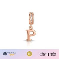 UBS Gold - Liontin Emas Charmee Alpha Cheri P - 8k - Ald0213k Rose Gold