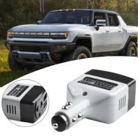 1 X Car Power Adapter Inverter Car 12V/ 24V DC To 220V Power Inverter Adapter + To USB 5V Fits Small Home Appliances Car Charger