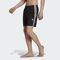 Adidas 3-Stripes Swims H06701 男 短褲 運動 經典 休閒 國際版 彈性腰頭 舒適 黑白