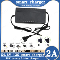 54.6V 2A Lithium Battery Charger 54.6V 2A Electric bike Charger for 13S 48V Li-ion Battery pack charger High quality