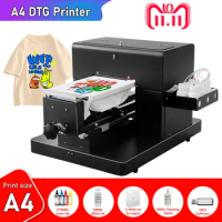 A4 Flatbed Printer Directly To Garment impressora Printer A4 DTG printer for clothes t shirt textile tshirt printing machine A4