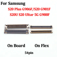 2Pcs 54Pin USB Charger Charging Dock FPC Connector On Board For Samsung Galaxy S20 Plus G986F/S20 G981F/S20U S20 Ultar 5G G988F