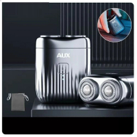 電動刮鬍刀剃須刀【升級MINI款【流光銀】續航90天-進口刀頭-送收納袋】