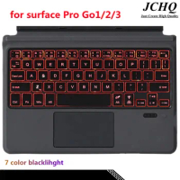 JCHQ Wireless Wireless Bluetooth Keyboard For Microsoft Surface Pro Go 1/2/3 With Touchpad Backlight Keyboard US UK Spanish