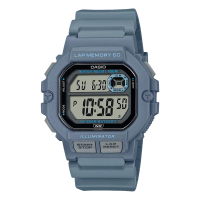 【CASIO 卡西歐】CASIO 電子錶 運動訓練 十年電力 樹脂錶帶 防水100米 WS-1400H(WS-1400H-2A)