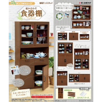 日本正版 組合餐具櫃模型 盒玩 餐具櫃 櫥櫃 櫃子 餐櫃 食器棚餐具收納櫃 Re-MeNT 507033