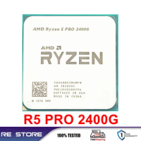 AMD Ryzen 5 R5 Pro 2400G 3.6GHz 4-Core 8-Thread 65W CPU Processor