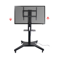 Cheap tv cart electric Large Monitor Display fashion store furniture Fordable Mobile Tv Carts furniture for tv lift